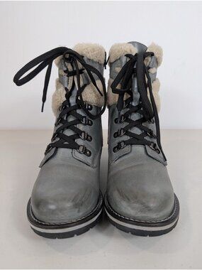 Dromedaris kara shearling boot slate gray women's size 8.5
